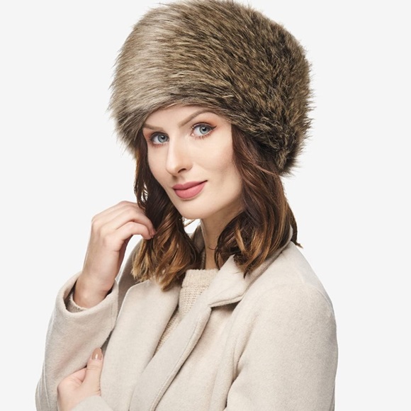 Russian Faux Fur Hat-Like Real Fur Cossack Style - Picture 2 of 4